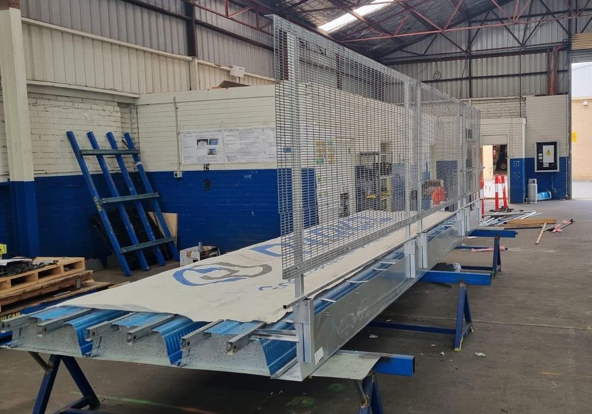 PARKD Instant Edge Protection System preinstalled on slab modules